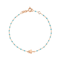 Gigi Clozeau - Mini Gigi Star Turquoise bracelet, Rose Gold, 6.7"