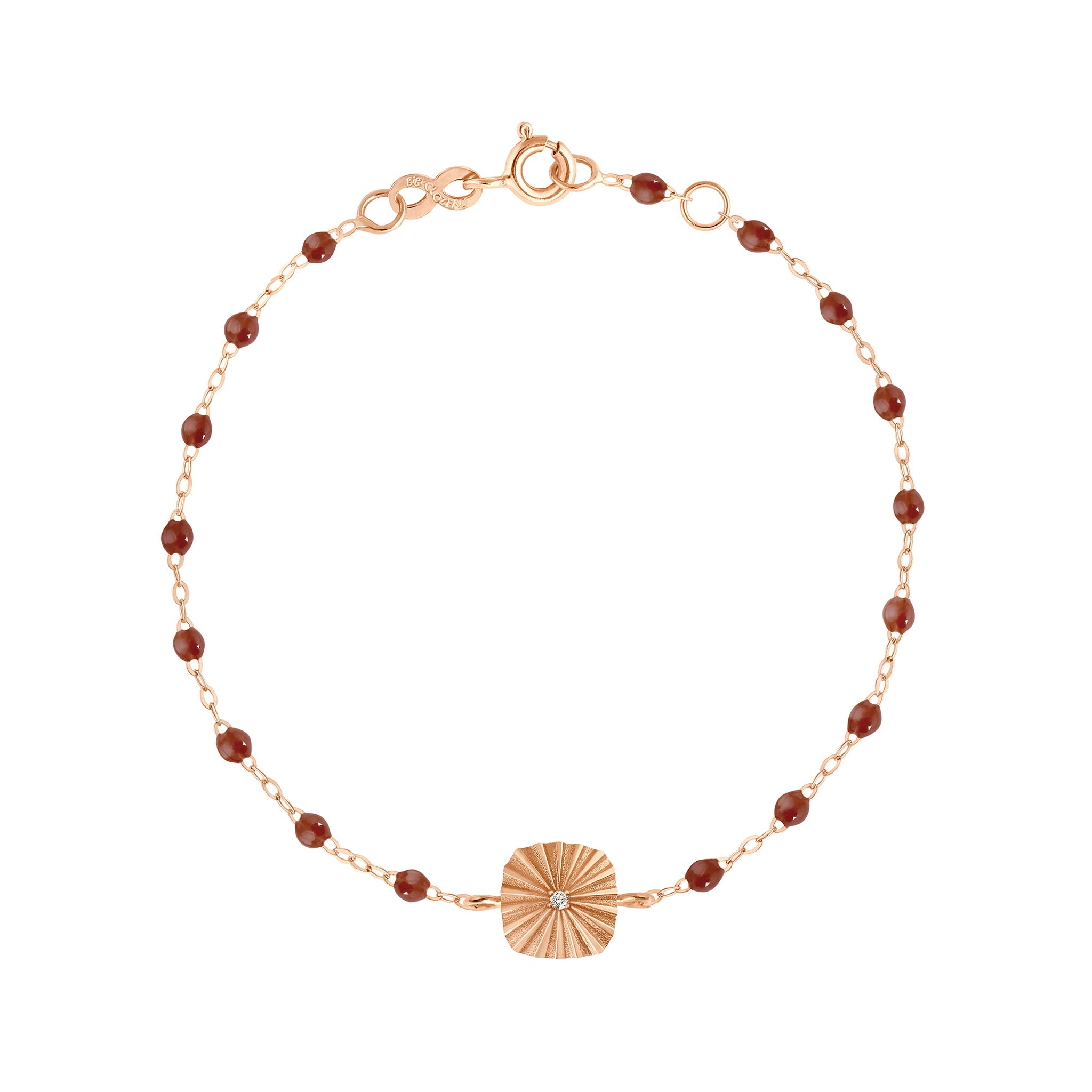 Gigi Clozeau - Miss Lumière Moka Diamond Bracelet, Rose Gold, 6.7"