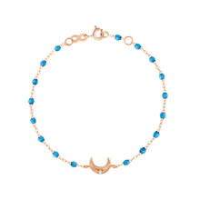 Gigi Clozeau - Moon Azur Diamond Bracelet, Rose Gold, 6.7"