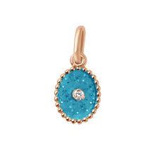 Gigi Clozeau - North Star Azur Resin Pendant, Rose Gold