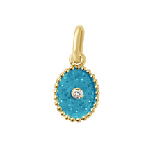 Gigi Clozeau - North Star Azur Resin Pendant, Yellow Gold