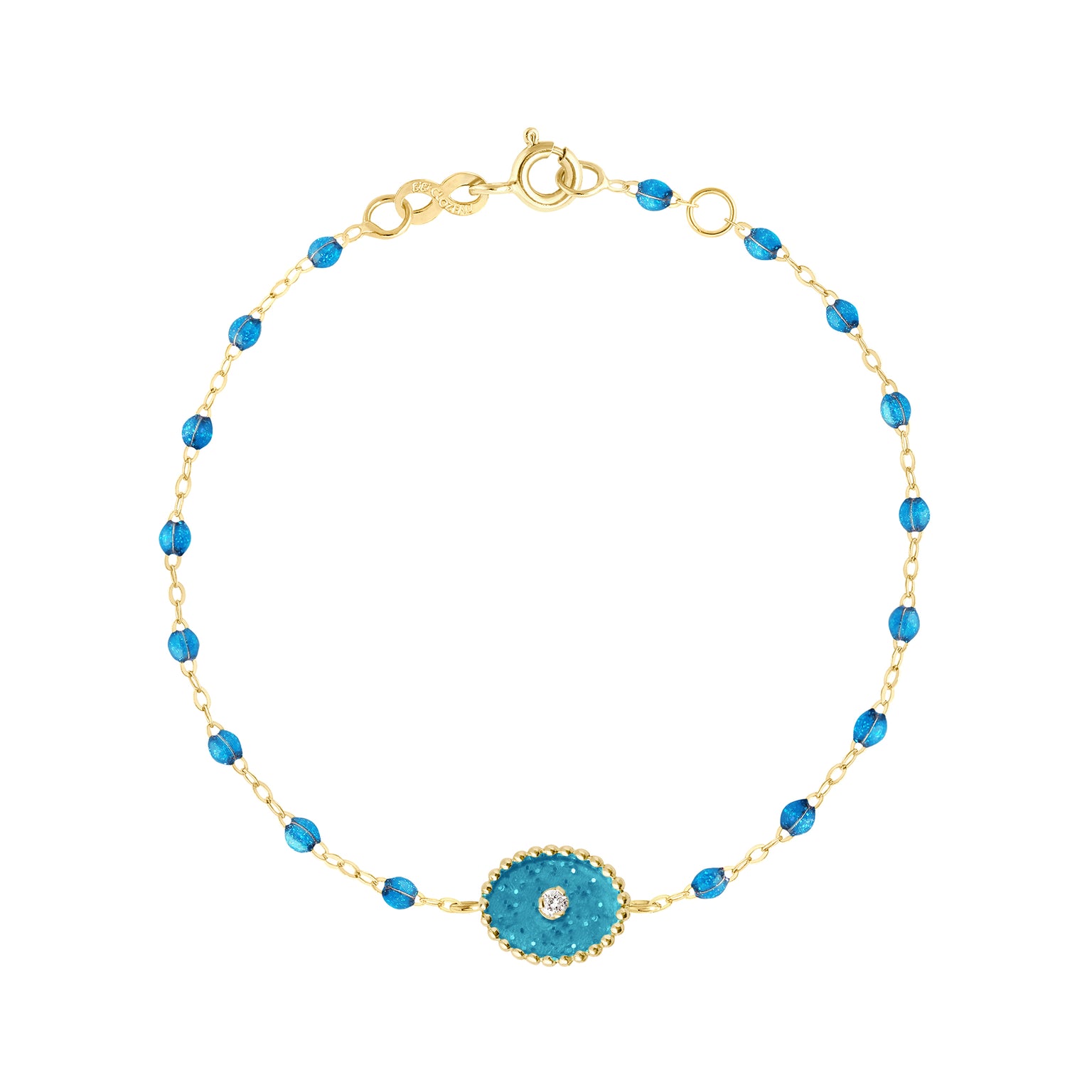 Gigi Clozeau - North Star Classic Gigi Azur Diamond Bracelet, Yellow Gold, 6.7"