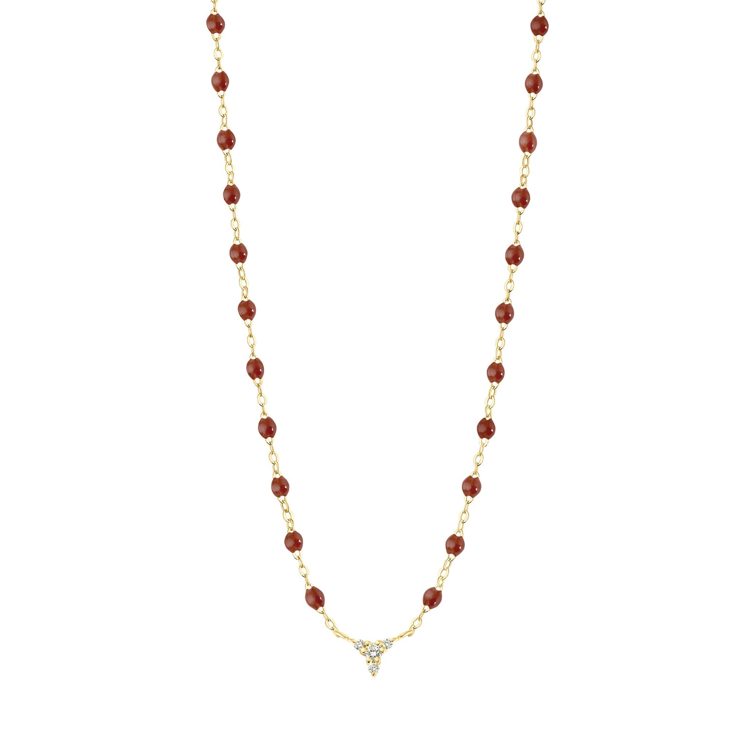 Gigi Clozeau - Petite Kosmos Moka Necklace, Yellow Gold, 16.5"