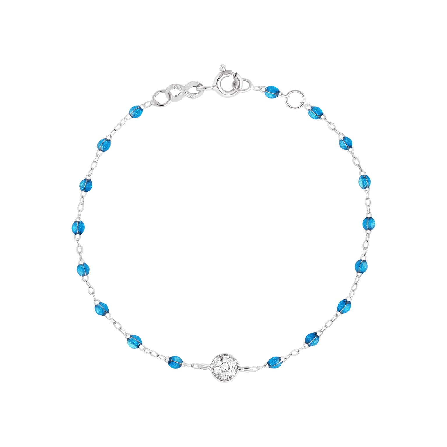 Gigi Clozeau - Puce Classic Gigi Azur Diamond Bracelet, White Gold, 6.7"