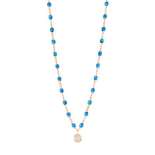 Gigi Clozeau - Puce Classic Gigi Azur Diamond Necklace, Rose Gold, 16.5"