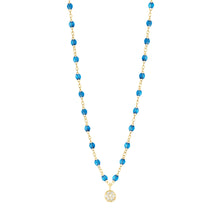 Gigi Clozeau - Puce Classic Gigi Azur Diamond Necklace, Yellow Gold, 16.5"