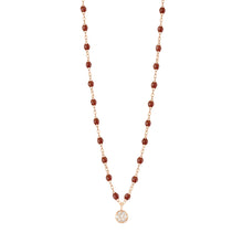 Gigi Clozeau - Puce Classic Gigi Moka Diamond Necklace, Rose Gold, 16.5"