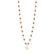 Gigi Clozeau - Puce Classic Gigi Moka Diamond Necklace, Yellow Gold, 16.5"