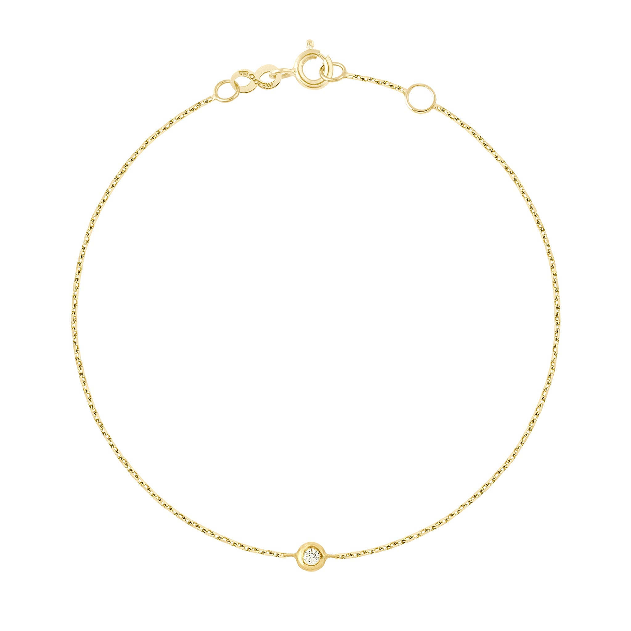 Gigi Clozeau - Pure Gigi Dot Bracelet, Yellow Gold, 6.7"