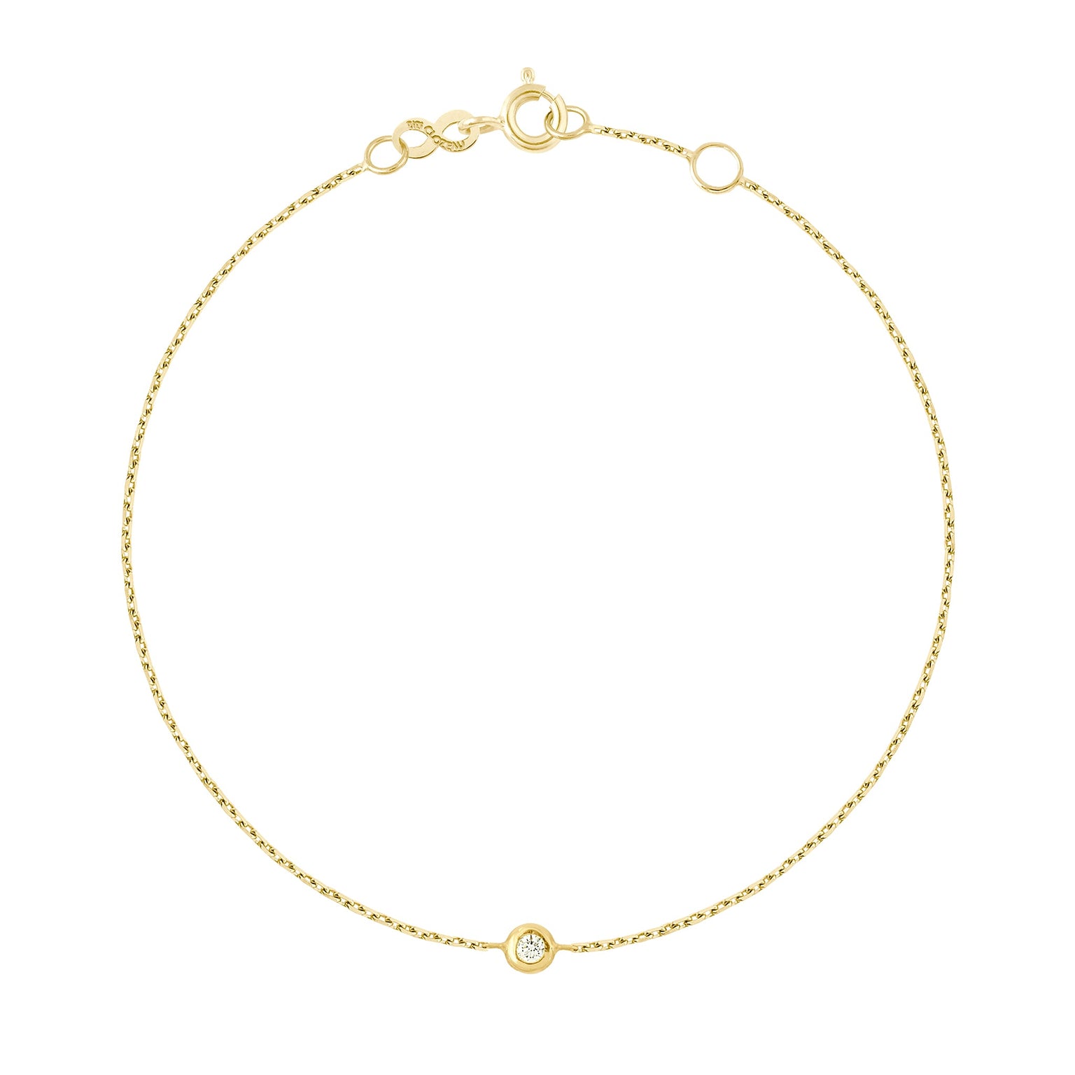 Gigi Clozeau - Pure Gigi Dot Bracelet, Yellow Gold, 6.7"