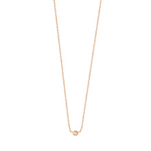 Gigi Clozeau - Pure Gigi Dot Necklace, Rose Gold, 15.7"