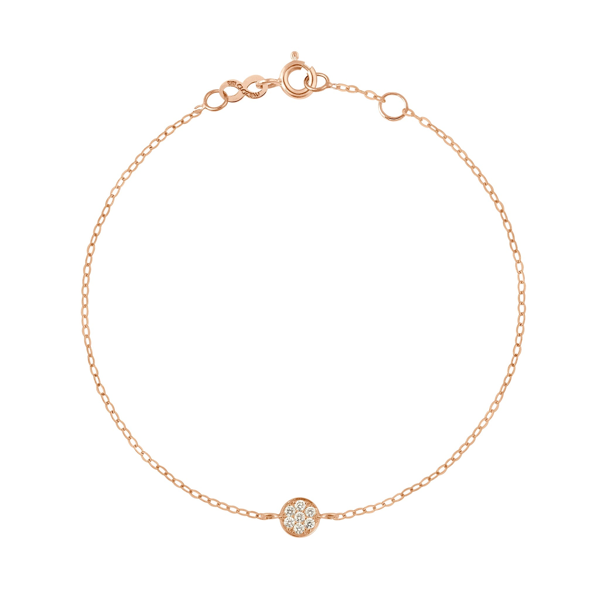 Gigi Clozeau - Pure Gigi Puce Bracelet, Rose Gold, 6.7"
