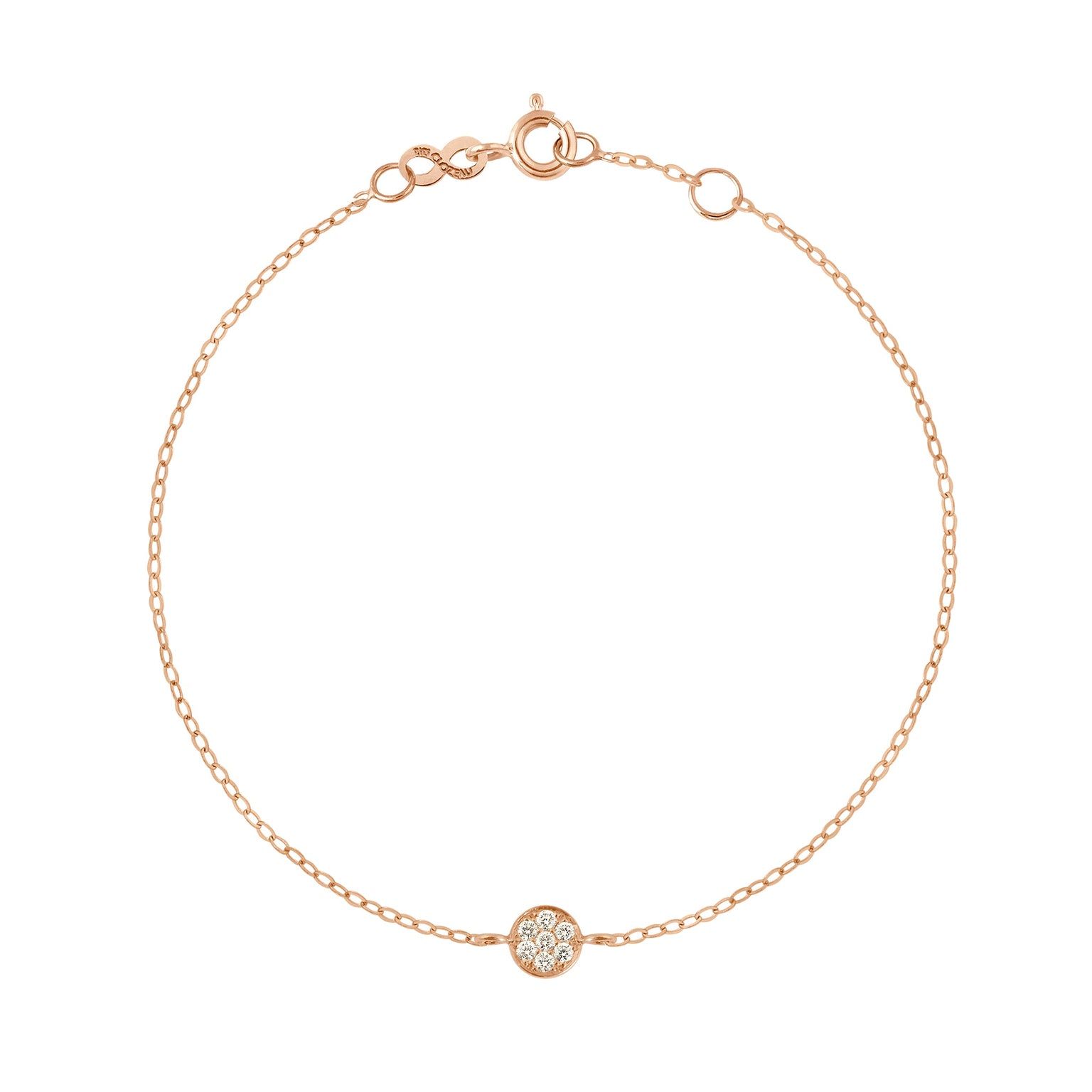Gigi Clozeau - Pure Gigi Puce Bracelet, Rose Gold, 6.7"