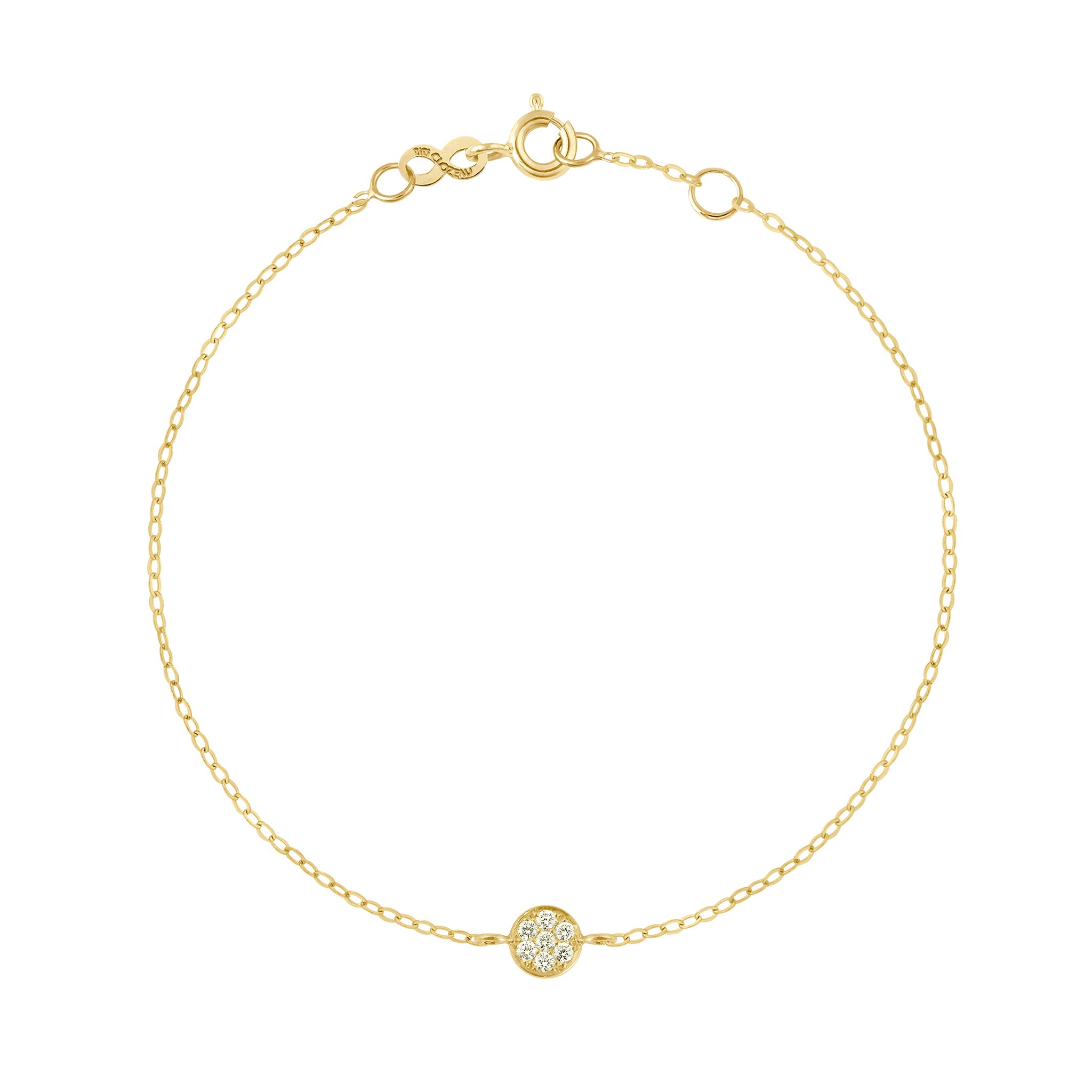 Gigi Clozeau - Pure Gigi Puce Bracelet, Yellow Gold, 6.7"