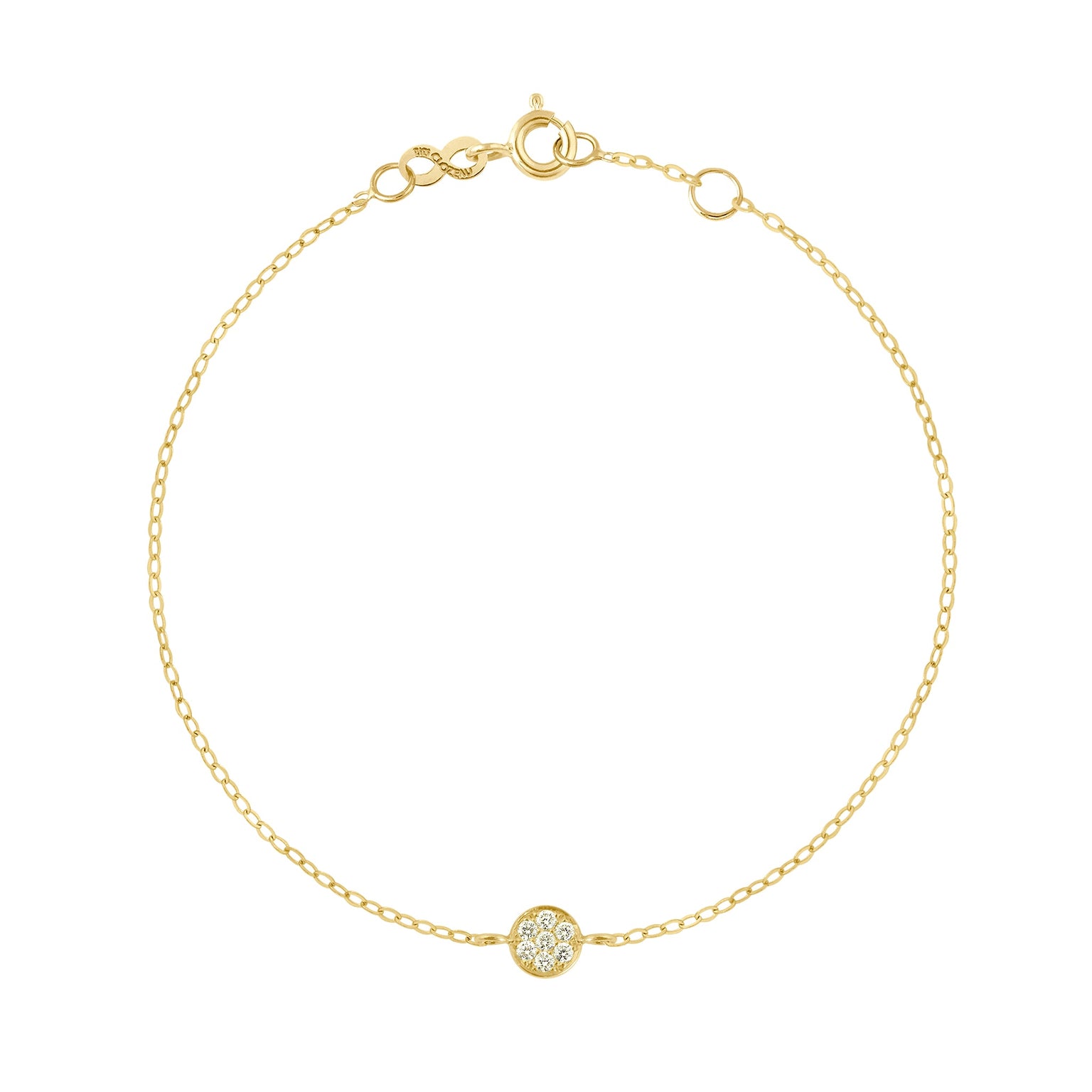 Gigi Clozeau - Pure Gigi Puce Bracelet, Yellow Gold, 6.7"