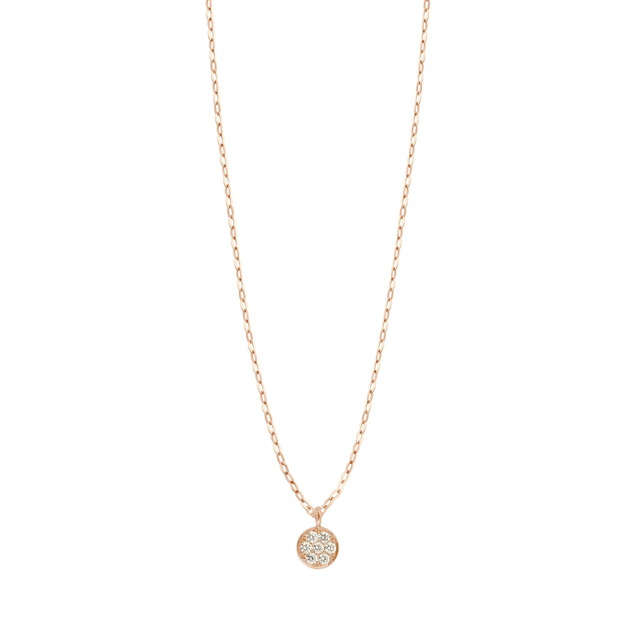 Pure Gigi Puce Necklace, Rose Gold, 16.5