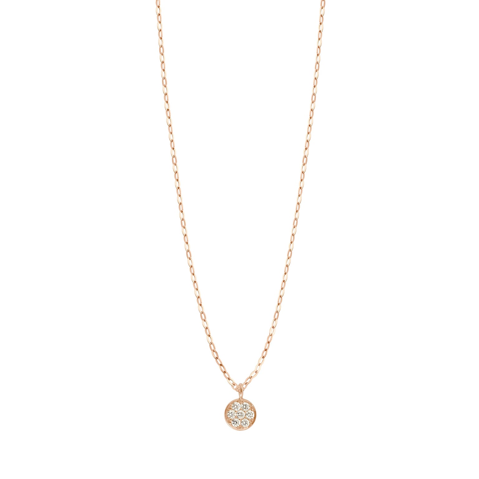 Gigi Clozeau - Pure Gigi Puce Necklace, Rose Gold, 16.5"