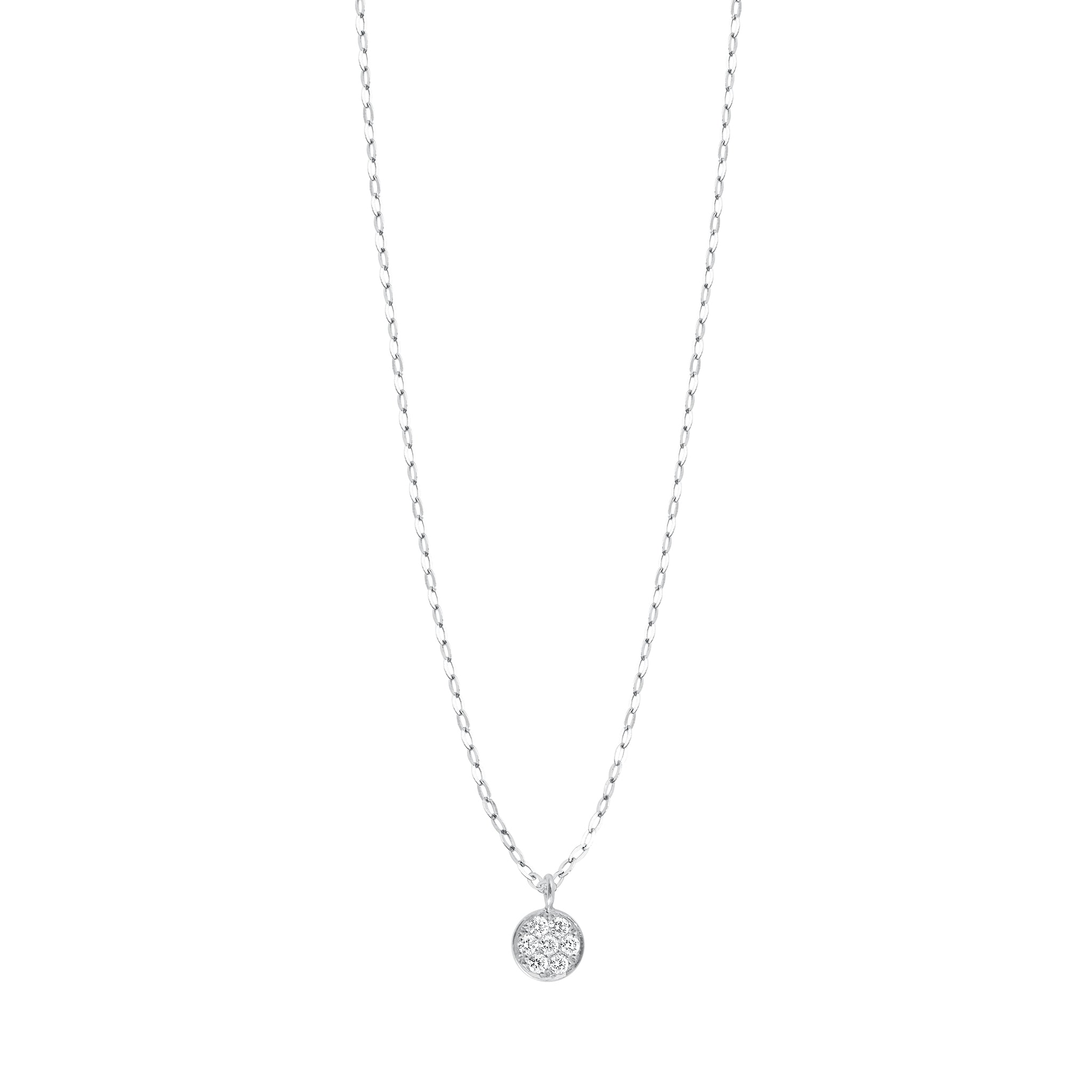 Gigi Clozeau - Pure Gigi Puce Necklace, White Gold, 16.5"