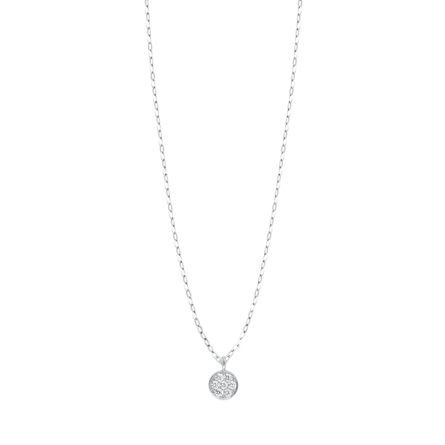 Gigi Clozeau - Pure Gigi Puce Necklace, White Gold, 16.5"