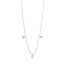 Gigi Clozeau - Pure Gigi Suprême 3 Diamond Necklace, Rose Gold, 17.7"
