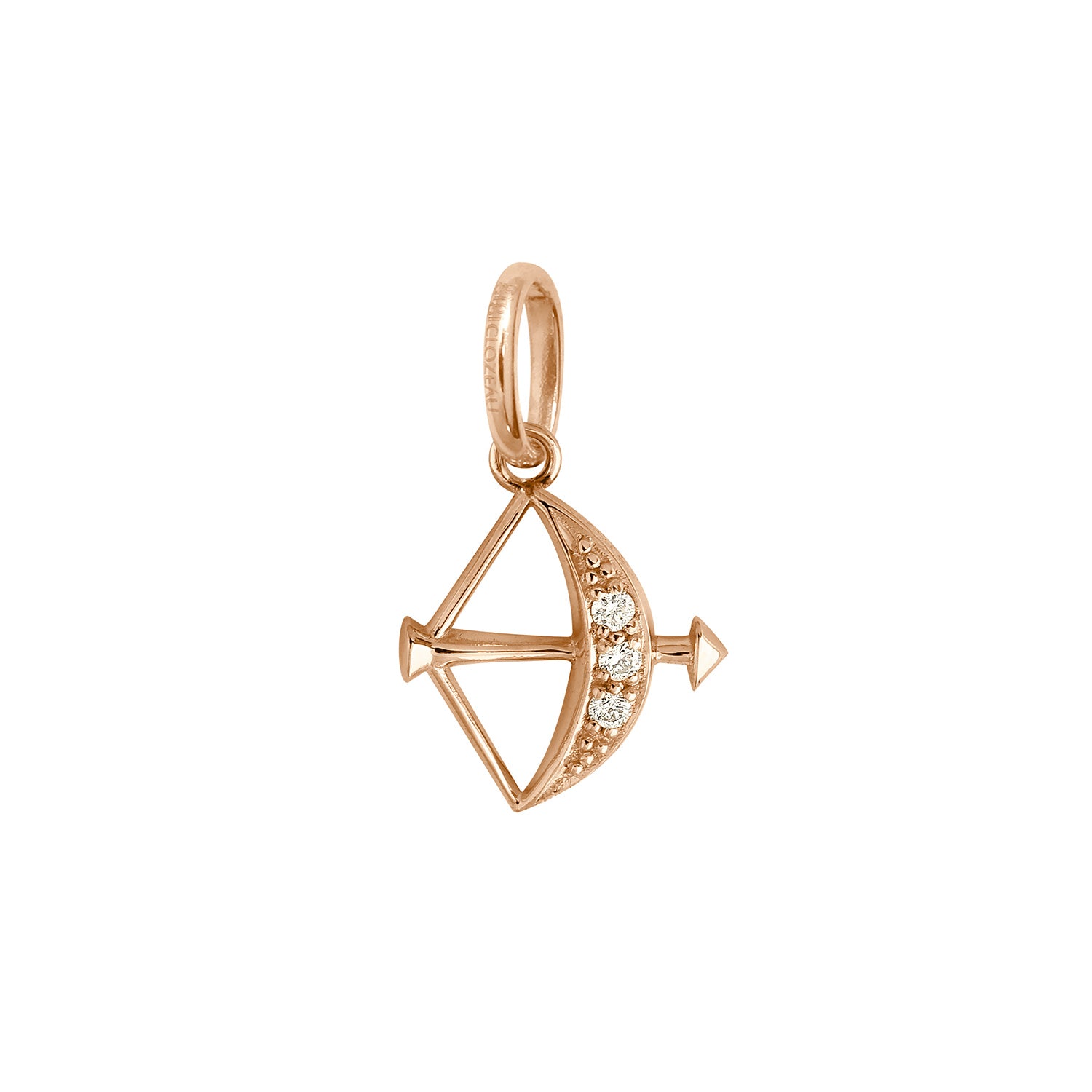 Gigi Clozeau - Sagittarius Diamond Pendant, Rose Gold
