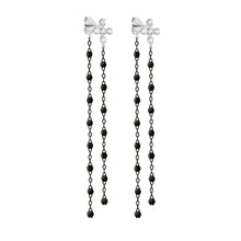 Gigi Clozeau - Spark Dancing Black Diamond Earrings, Black and White Gold