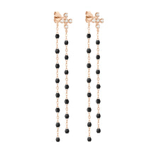 Gigi Clozeau - Spark Dancing Black Diamond Earrings, Rose Gold