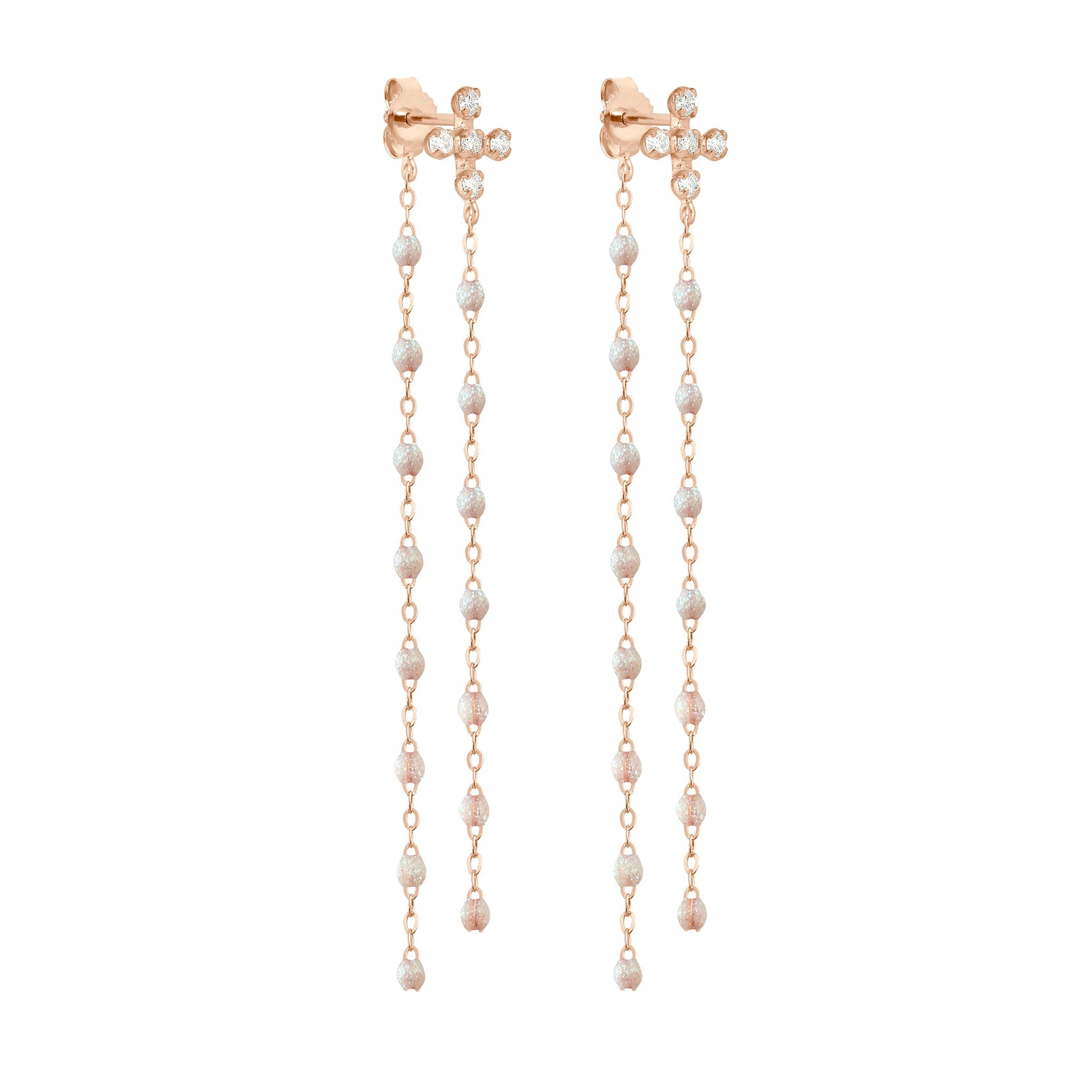 Gigi Clozeau - Spark Dancing Opal Diamond Earrings, Rose Gold