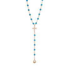Gigi Clozeau - Spark Diamond Azur Lariat, Rose Gold, 17.7"
