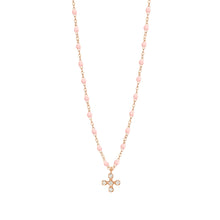 Gigi Clozeau - Spark Diamond Baby Pink Necklace, Rose Gold, 16.5"