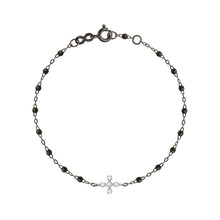 Gigi Clozeau - Spark Diamond Black Bracelet, Black and White Gold, 6.7"