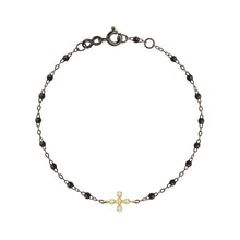 Gigi Clozeau - Spark Diamond Black Bracelet, Black and Yellow Gold, 6.7"