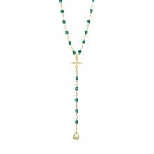 Gigi Clozeau - Spark Diamond Emerald Lariat, Yellow Gold, 17.7"