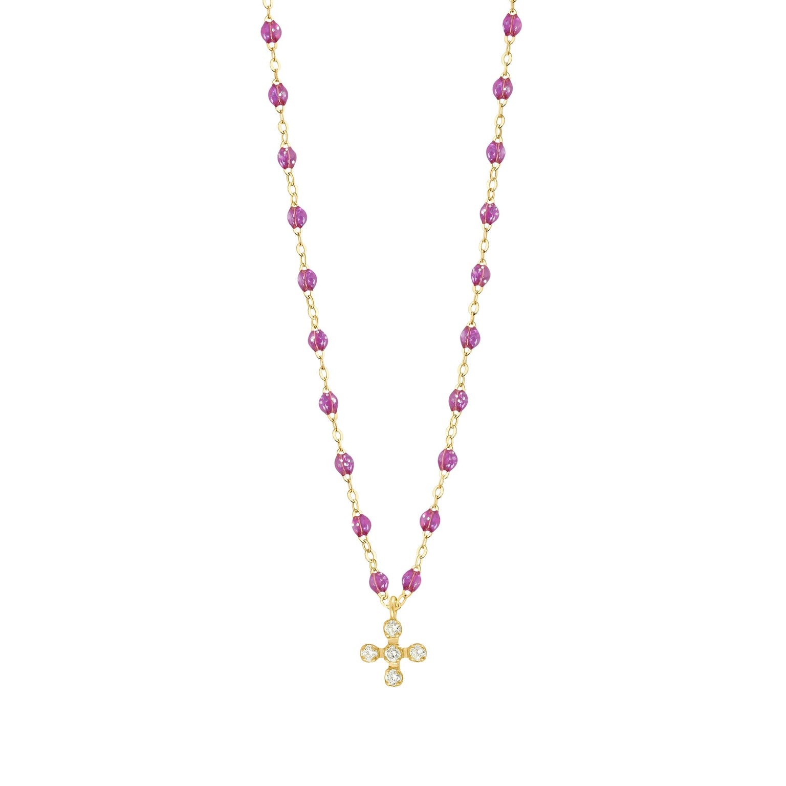 Gigi Clozeau - Spark Diamond Galaxy Necklace, Yellow Gold, 16.5"