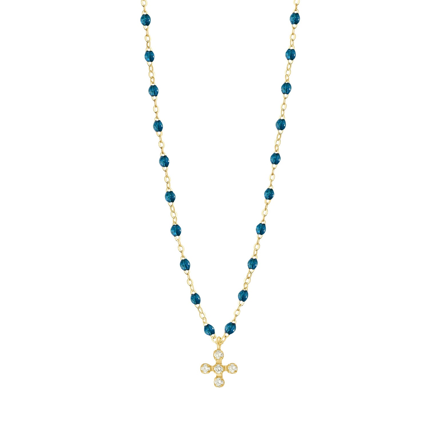 Gigi Clozeau - Spark Diamond Jungle Necklace, Yellow Gold, 16.5"