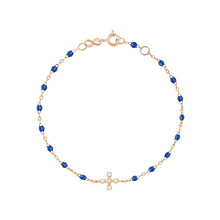 Gigi Clozeau - Spark Diamond Lapis Bracelet, Rose Gold, 6.7"