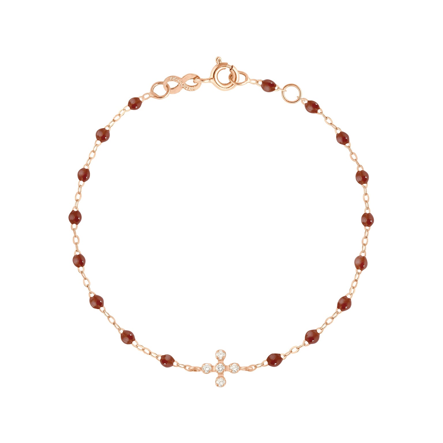 Gigi Clozeau - Spark Diamond Moka Bracelet, Rose Gold, 6.7"