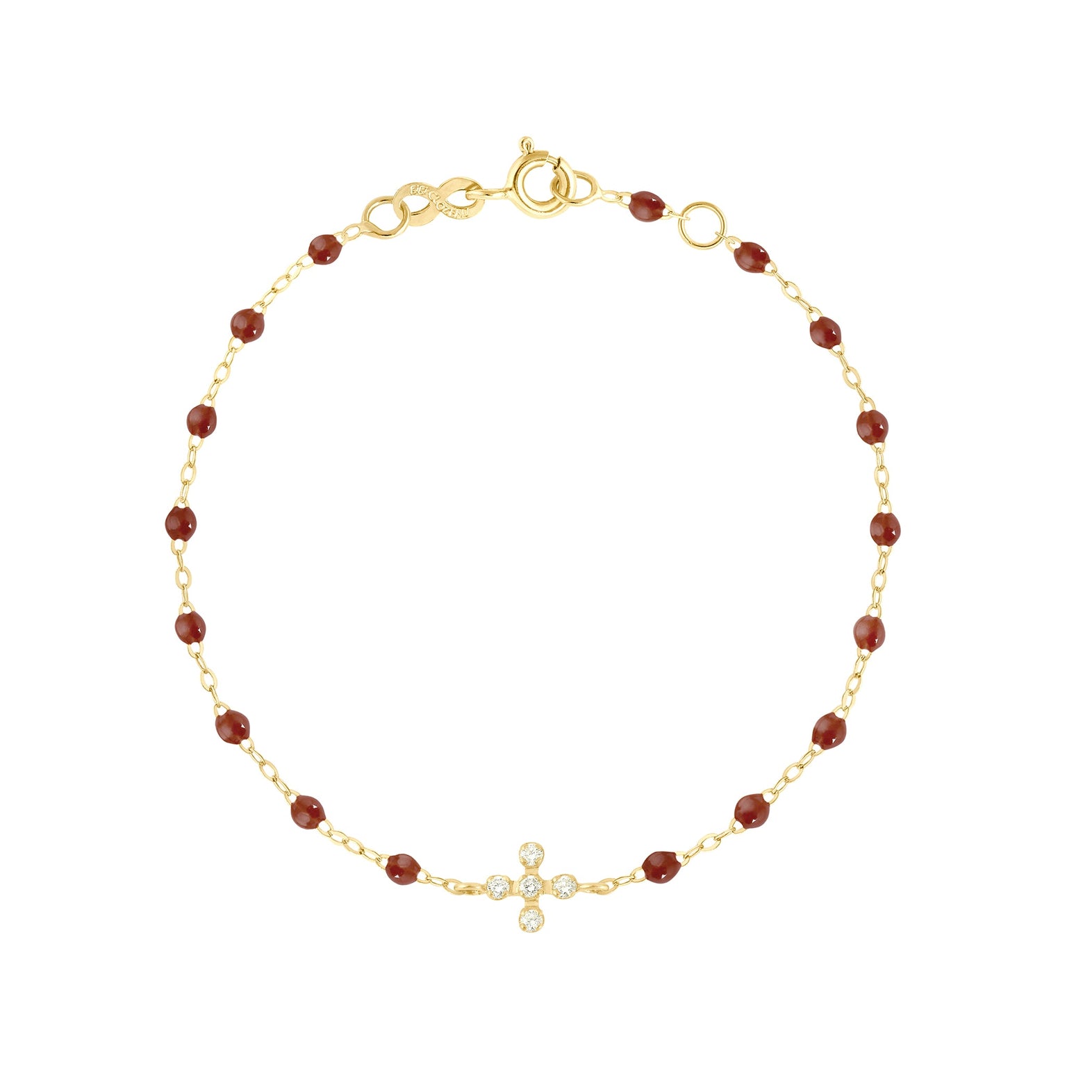Gigi Clozeau - Spark Diamond Moka Bracelet, Yellow Gold, 6.7"
