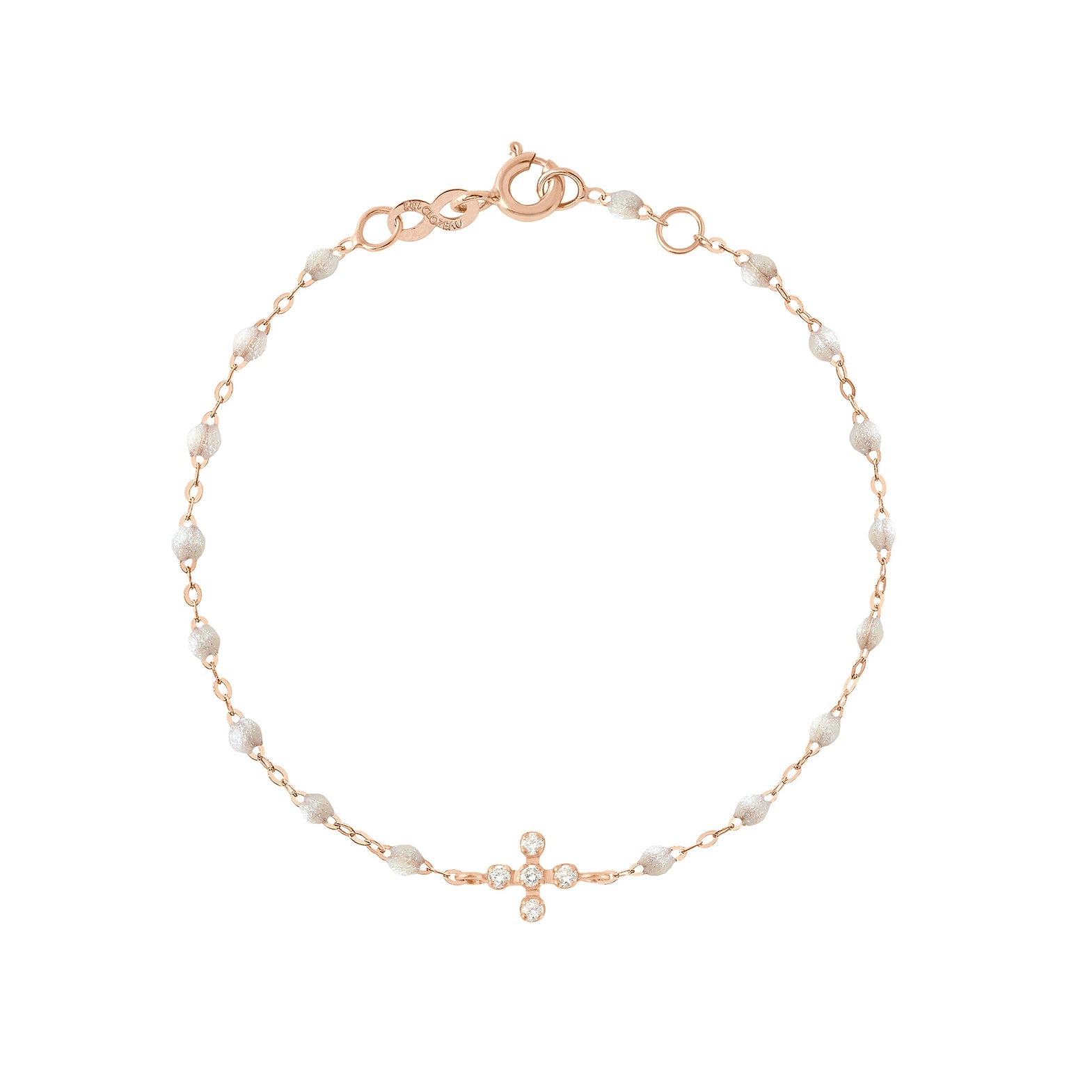 Gigi Clozeau - Spark Diamond Opal Bracelet, Rose Gold, 6.7"