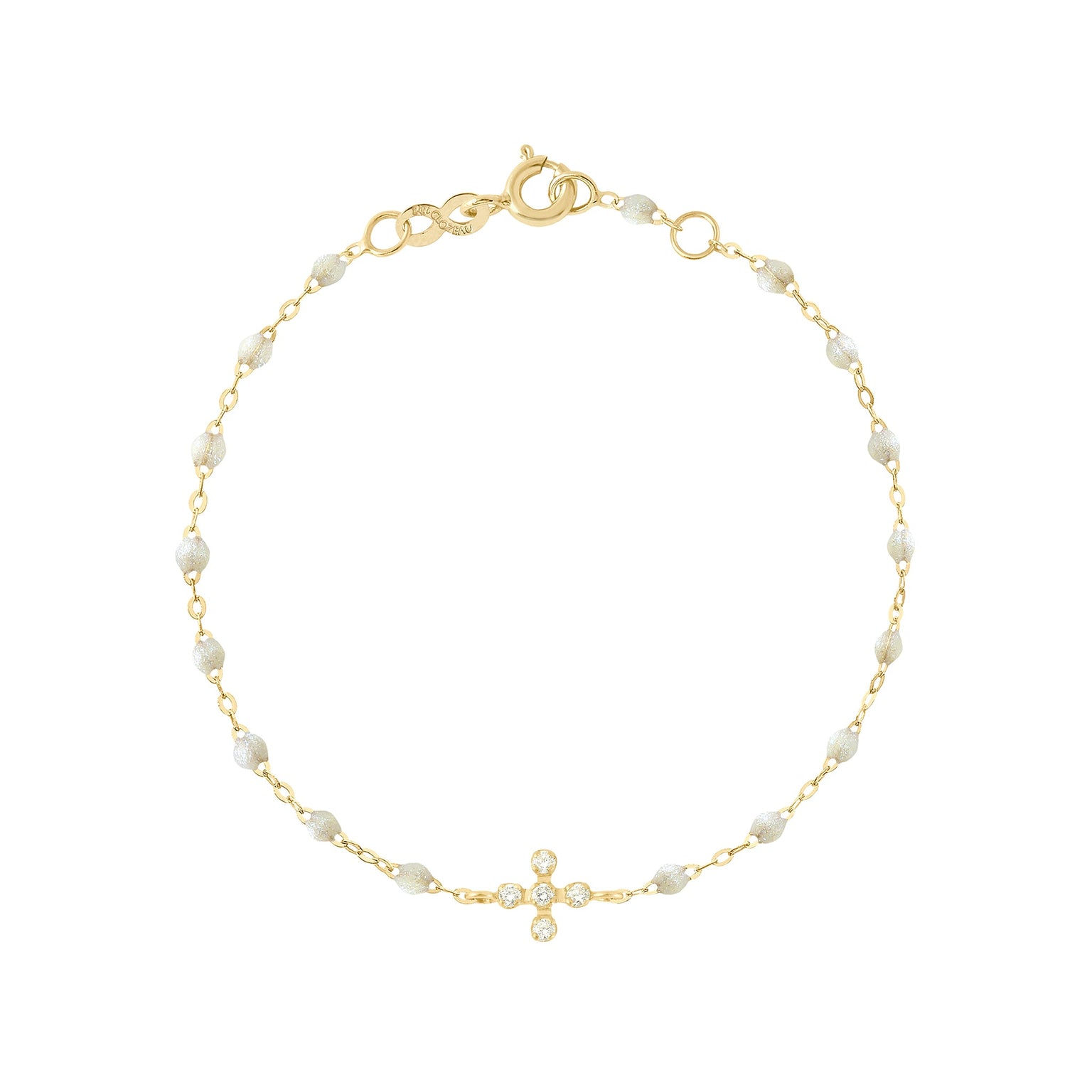 Gigi Clozeau - Spark Diamond Opal Bracelet, Yellow Gold, 6.7"