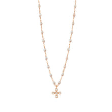 Gigi Clozeau - Spark Diamond Opal Necklace, Rose Gold, 16.5"