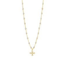 Gigi Clozeau - Spark Diamond Opal Necklace, Yellow Gold, 16.5"