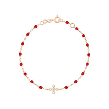 Gigi Clozeau - Spark Diamond Ruby Bracelet, Rose Gold, 6.7"