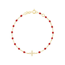 Gigi Clozeau - Spark Diamond Ruby Bracelet, Yellow Gold, 6.7"