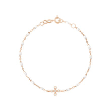 Gigi Clozeau - Spark Diamond White Bracelet, Rose Gold, 6.7"