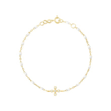 Gigi Clozeau - Spark Diamond White Bracelet, Yellow Gold, 6.7"