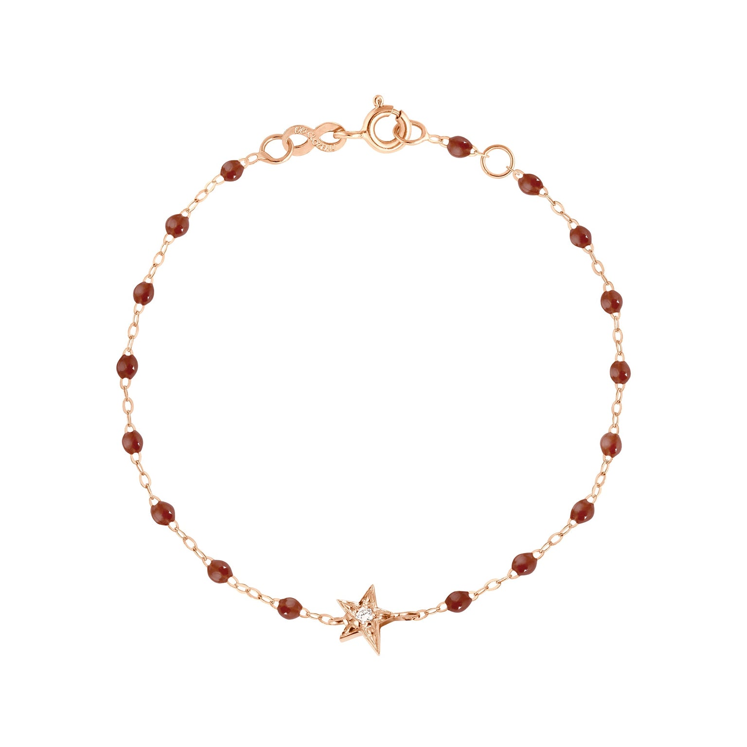 Gigi Clozeau - Star Classic Gigi Moka Diamond Bracelet, Rose Gold, 6.7"