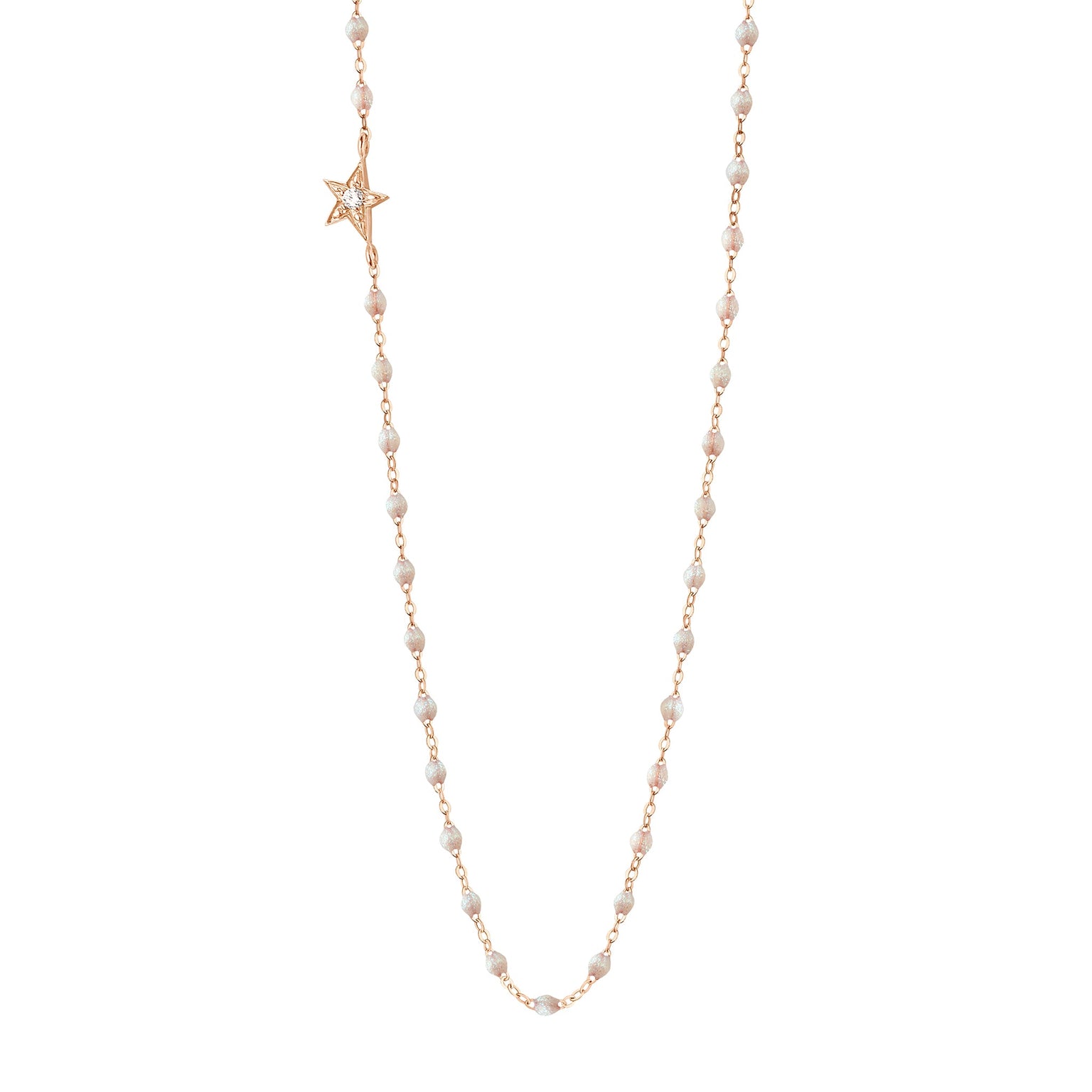 Gigi Clozeau - Star Classic Gigi Opal Diamond Necklace, Rose Gold, 16.5"