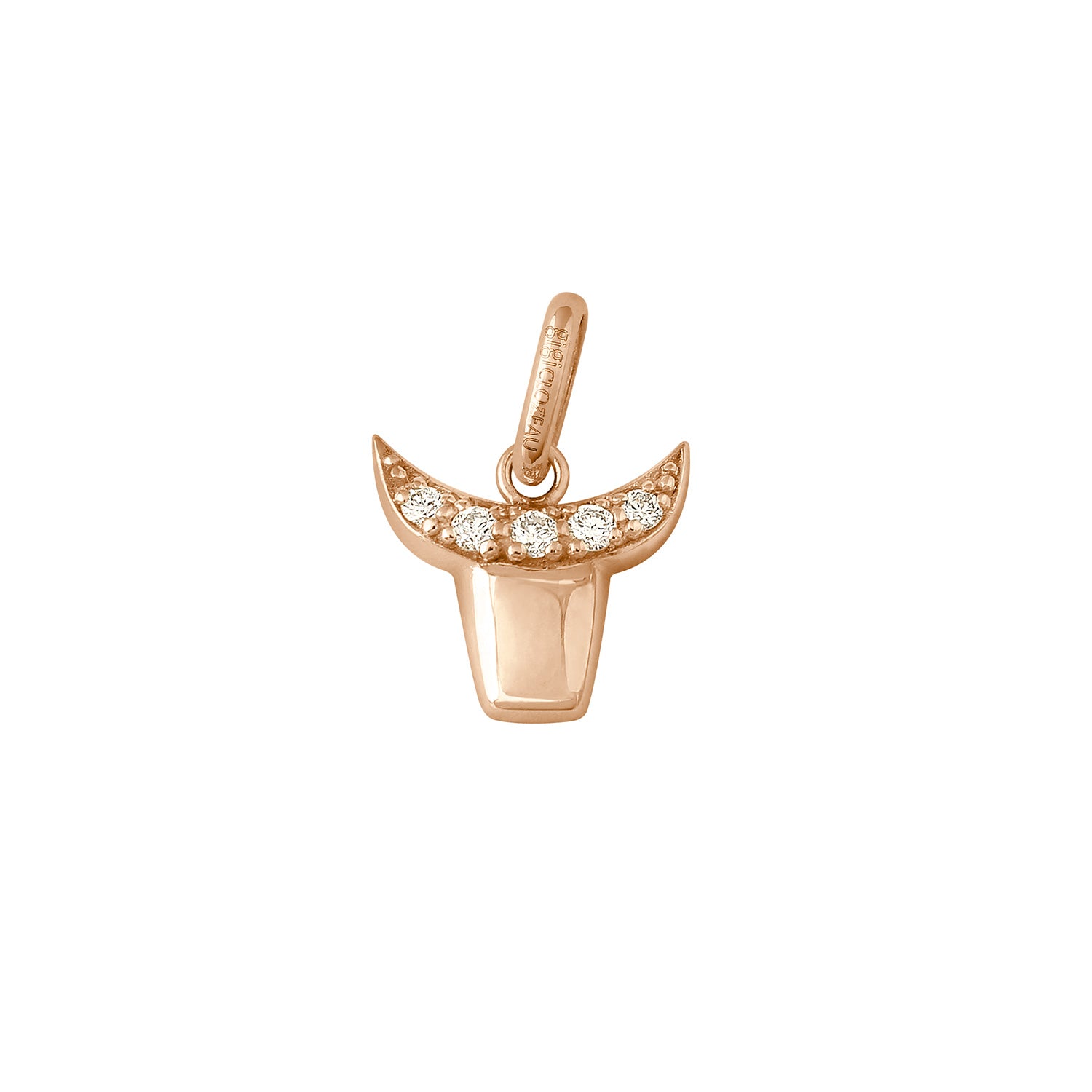 Gigi Clozeau - Taurus Diamond Pendant, Rose Gold