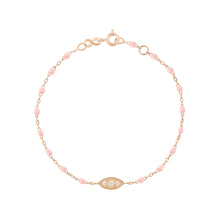 Gigi Clozeau - Wink Diamond Baby Pink Bracelet, Rose Gold, 6.7"